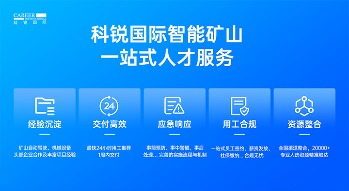 人力资源公司Ebpay(中国)国际有完备的矿山人才整体解决方案